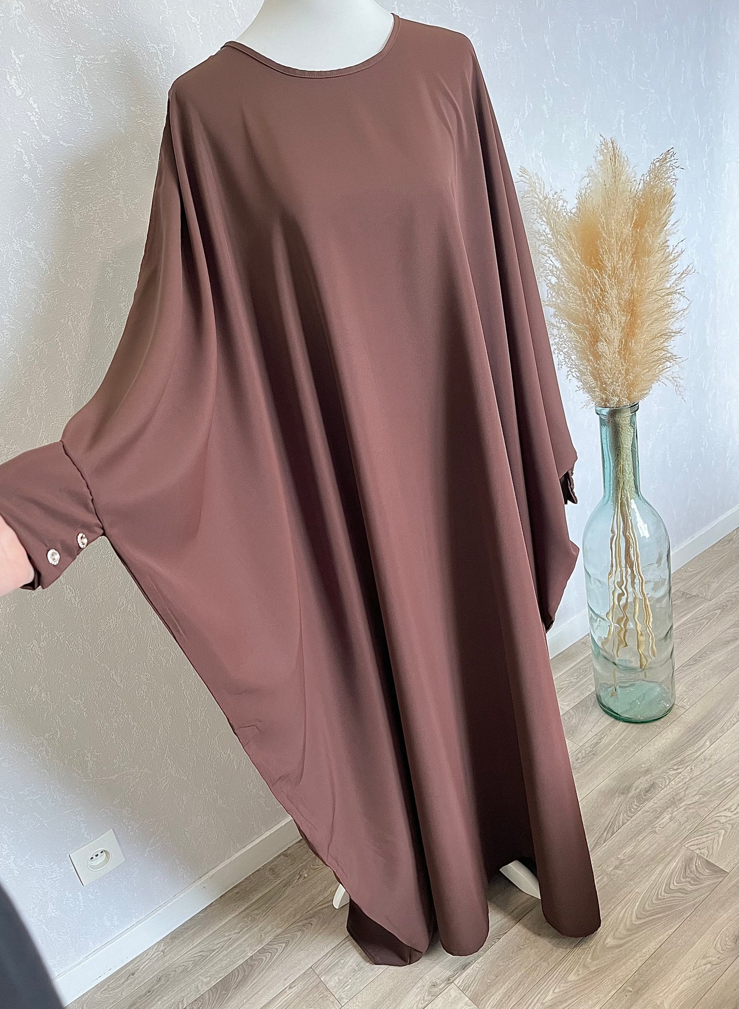 Abaya Aïcha Chocolat